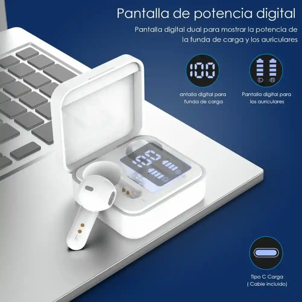 Audifonos Inalámbricos Bluetooth Con Pantalla Digital Aut120