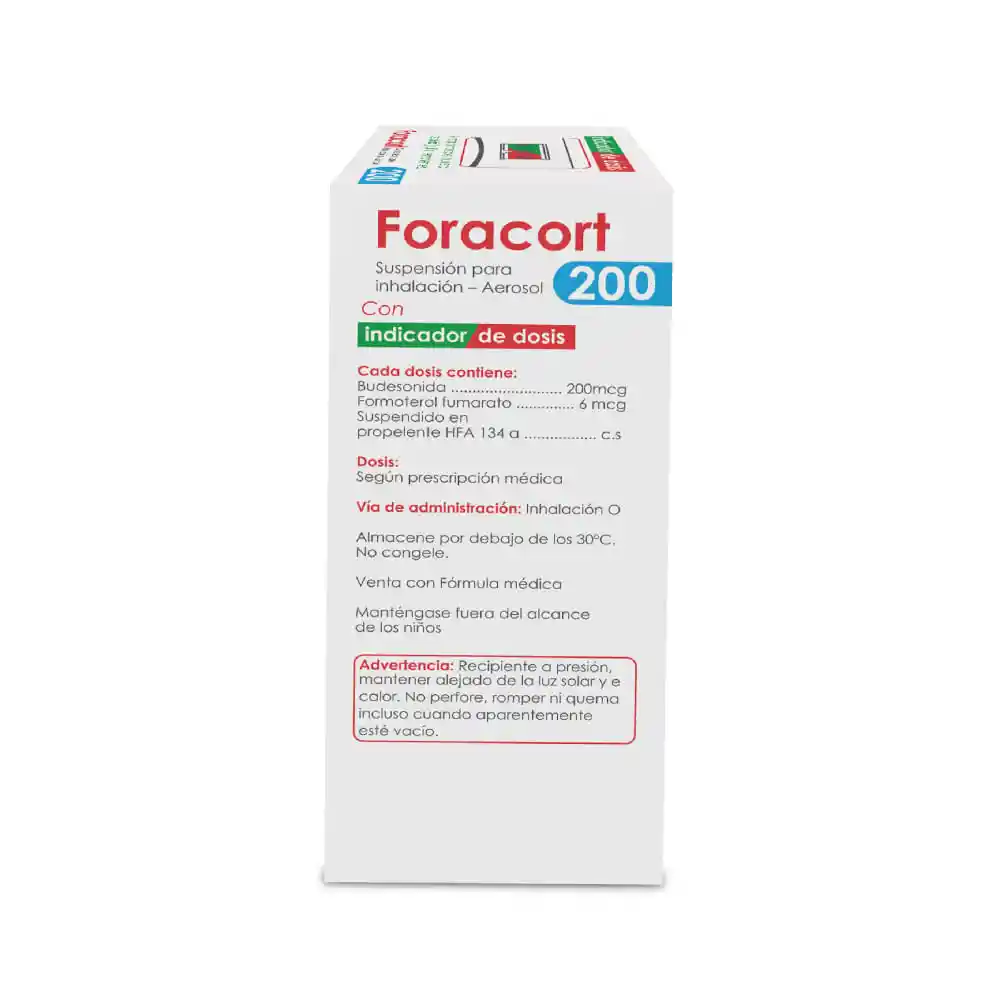 Foracort Suspensión para Inhalación (200 mcg / 6 mcg)