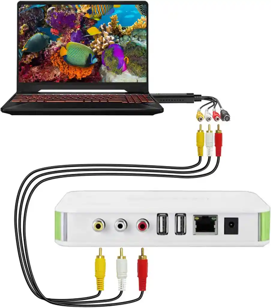 Capturadora De Video Audio Usb Conexión S-video A Rca