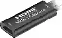 Capturadora De Video Live Streaming Hd 1080 Hdmi 4k Usb 2