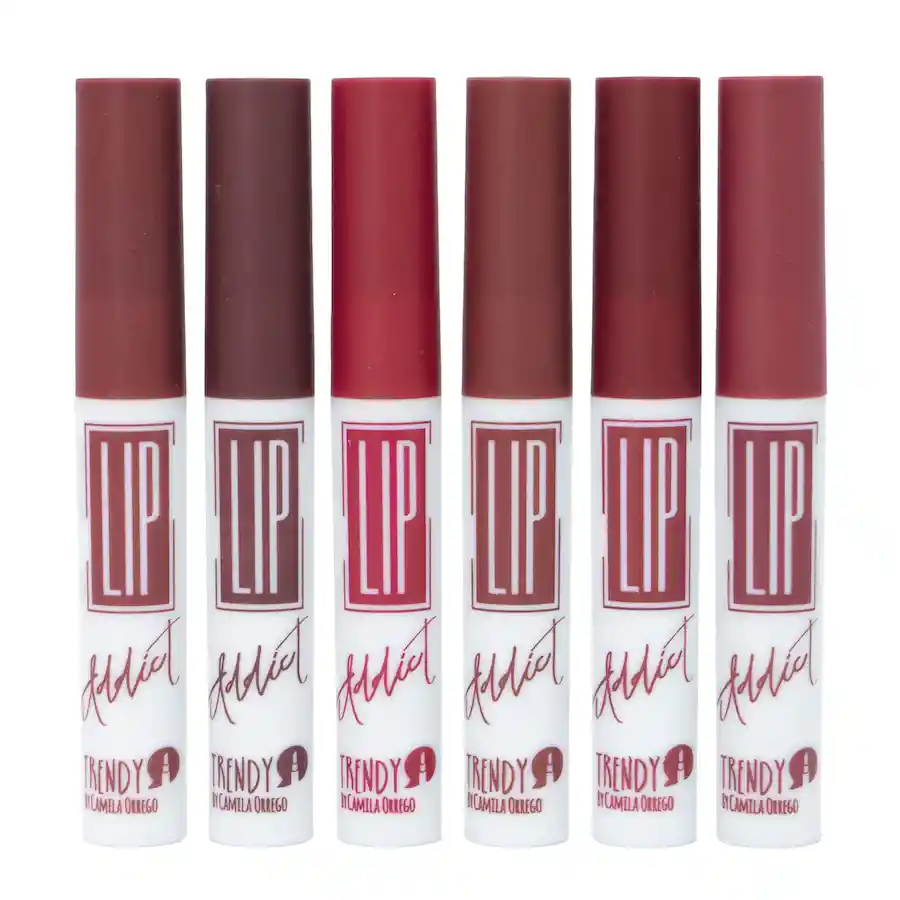 TRENDY Kit Labiales X 6 Lip Addict Rojos