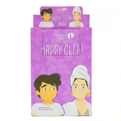 TRENDY Sobre Mascarilla Stickers Para Acne Happy Clean