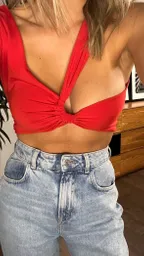 Crop Top Lupe Rojo Talla S/mnica