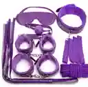 Kit Sado 10 Piezas Bdsm Sadomasoquismo Bondage Humillación Juego En Pareja Morado