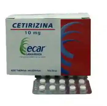 Cetirizina Ecar Tablet 10 Mg X 10 Tabletas