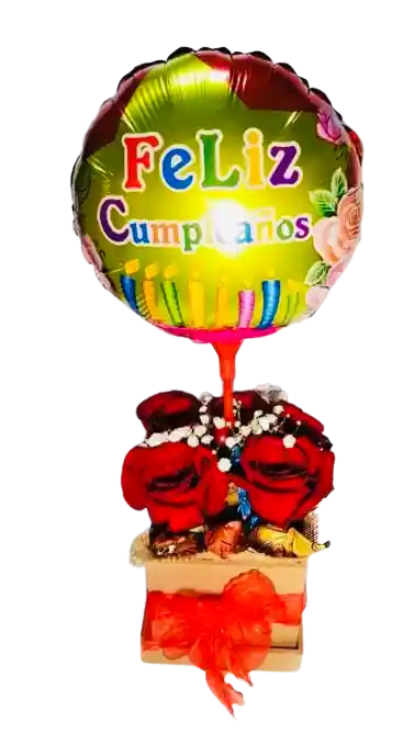 Arreglo Floral Feliz Cumpleaños