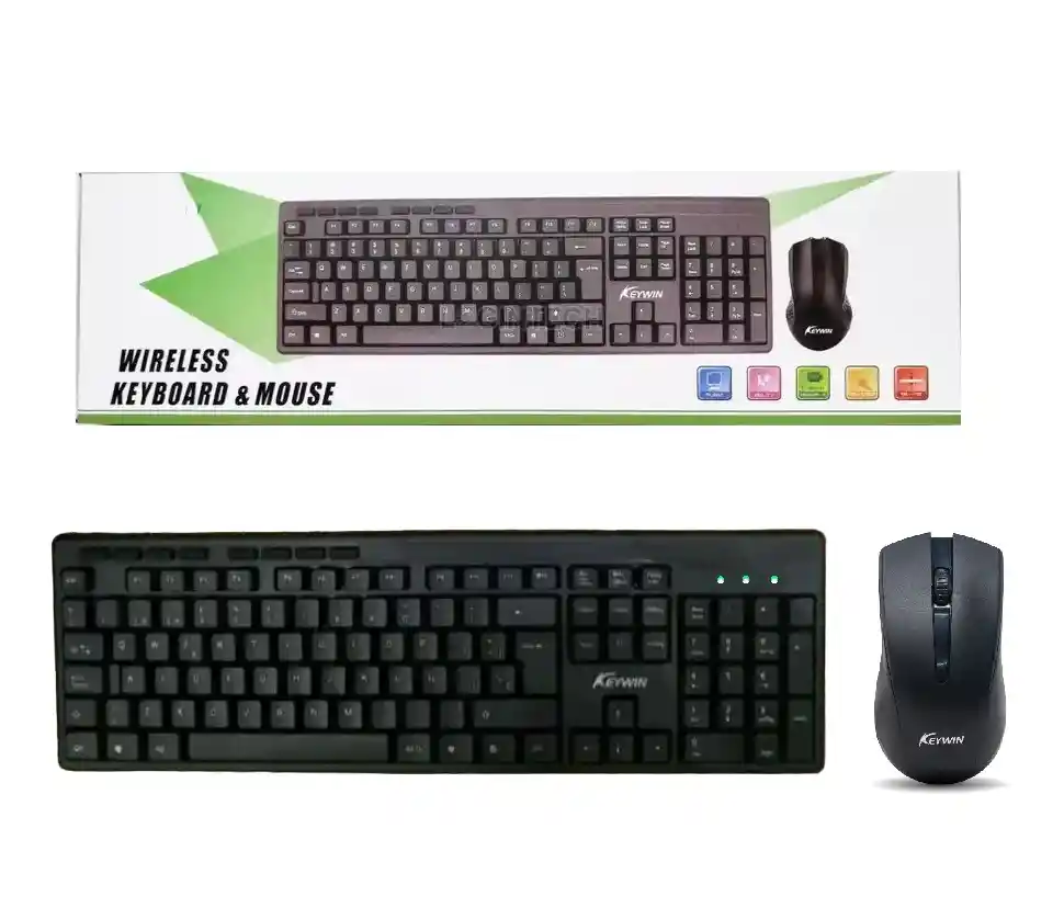 Kit Teclado Inalámbrico Con Mouse Inalámbrico Wireless Bluetooth Batería Combo