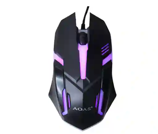 Mouse Gamer Alámbrico Color Rgb Aoas V02 Usb Gaming