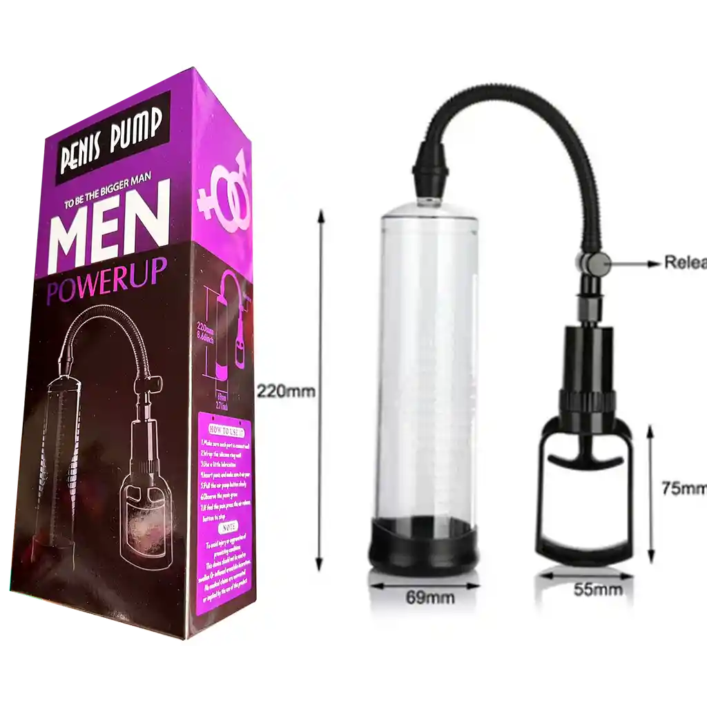 Alargador De Pene Bomba De Succión Penis Pump Men Power Up Enlargement System Pene Mas Grande Erección Mas Fuerte