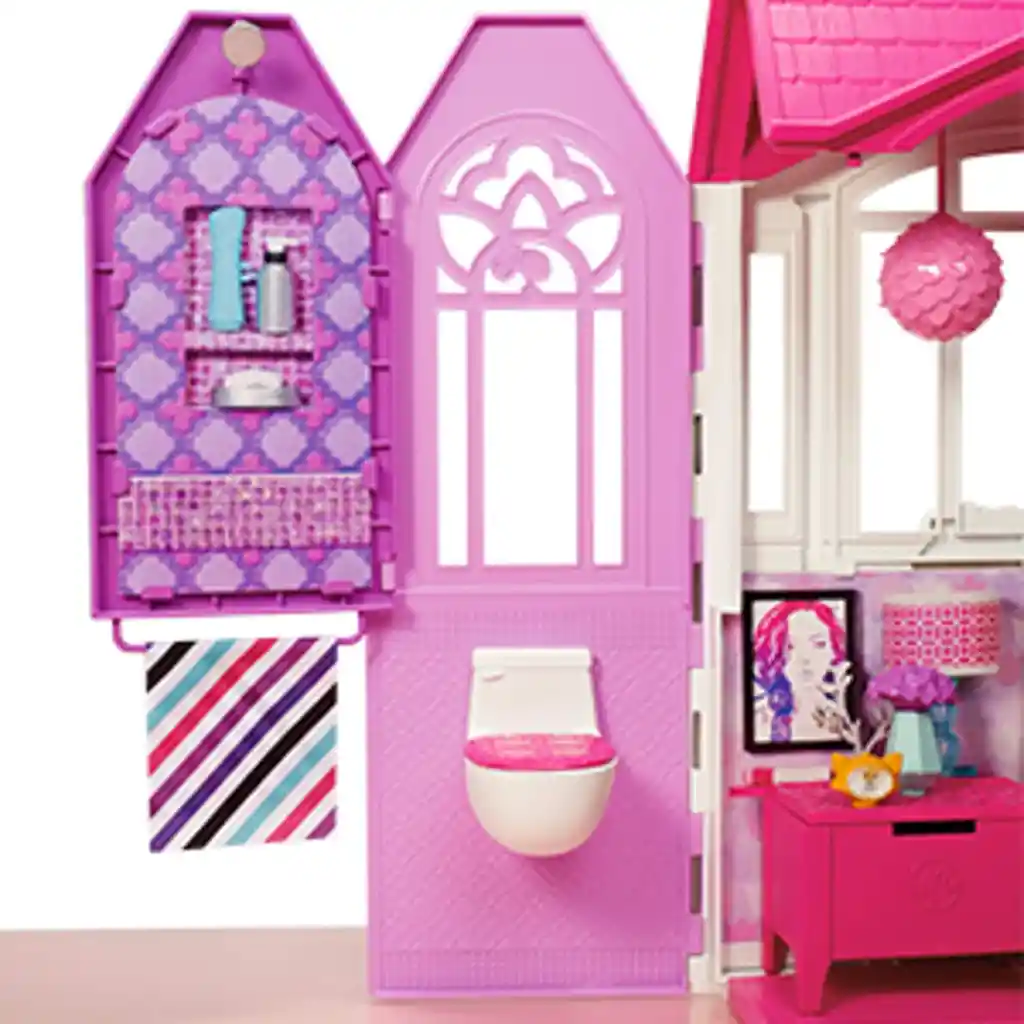 Casa De Muñeca Barbie Galm Getaway 3 Habitaciones +20 Accesorios