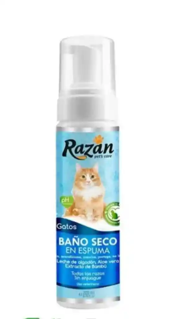 Baño Seco En Espuma Para Gatos Razan