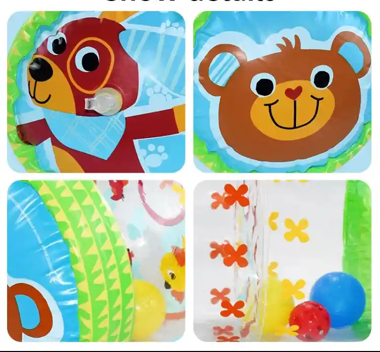 Rodillo De Gateo Inflable Para Bebes Con Actividades Bruin