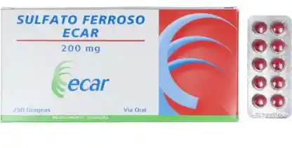 Sulfato Ferroso 300mg Tabletas Recubiertas X 10