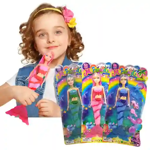 Muñeca Sirena Juguetes Accesorios Niñas Jugueteria