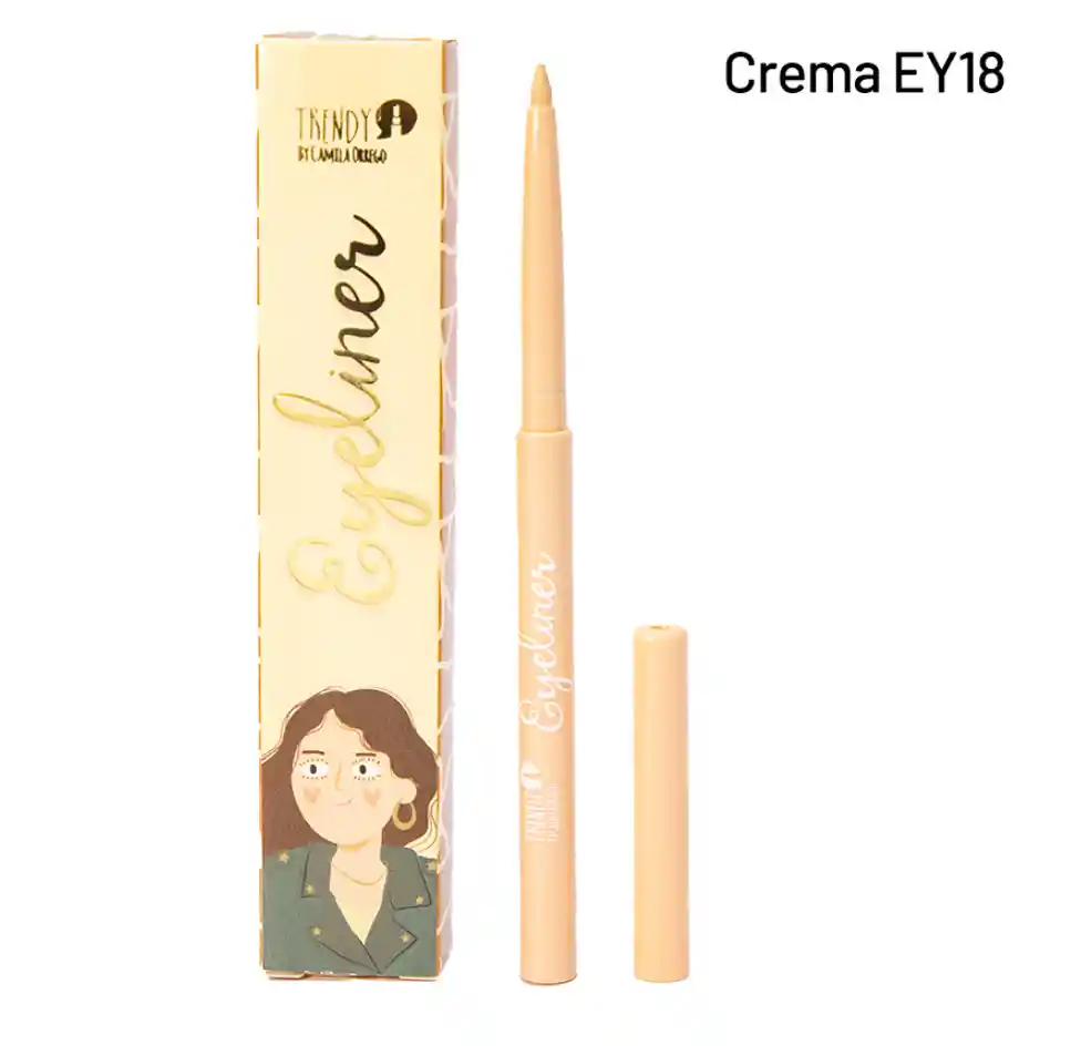  Lapiz De Ojos  TRENDY  Ref Ey18 Crema 