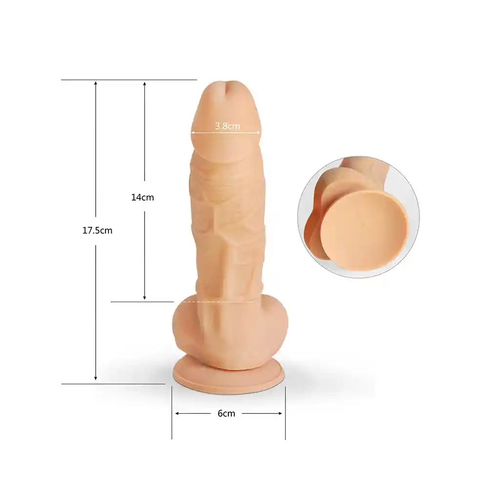 Dildo Realista Amón 18 Cm