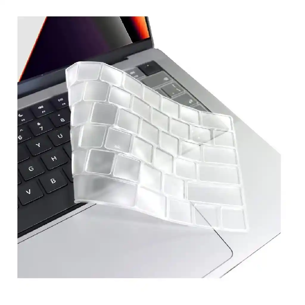 Protector De Teclado Para Macbook Air 13 Chip M2 Y M3 Y Macbook Pro 14 Chip M1, M2 Y M3 - Transparente