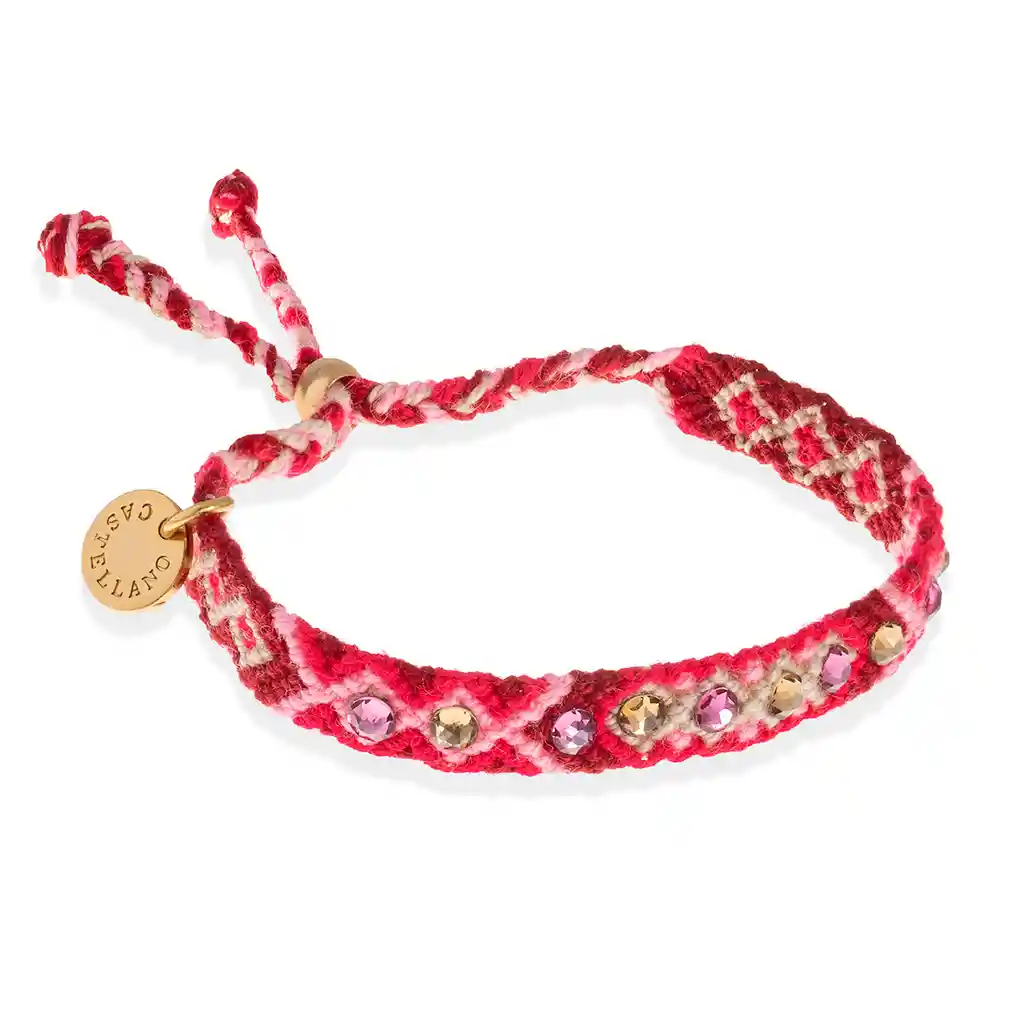 Pulsera Wayuu Skinny Rojo