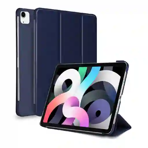 Estuche Smart Case Compatible Con Ipad Air 10.9 Version 4 Y 5 - Azul Oscuro