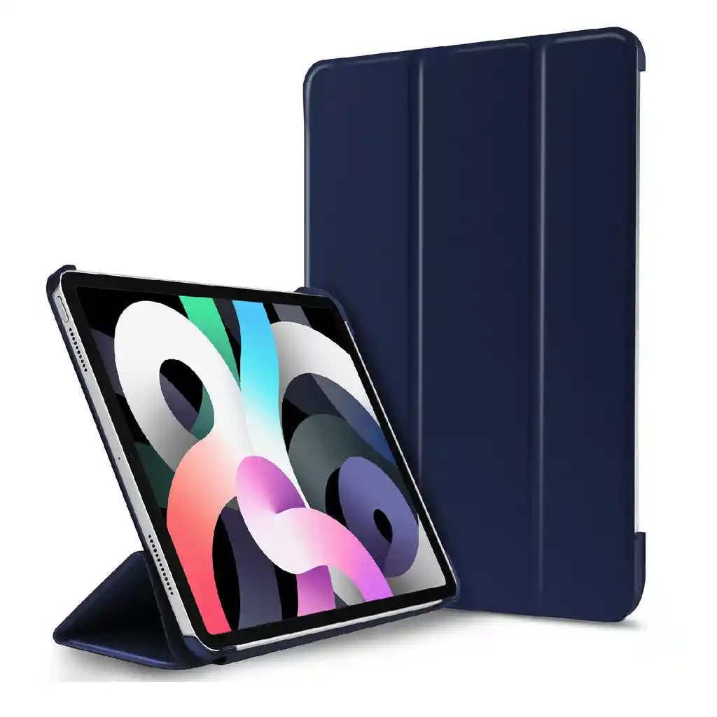 Estuche Smart Case Compatible Con Ipad Air 10.9 Version 4 Y 5 - Azul Oscuro