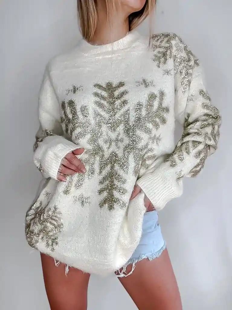 Sweater Snowball Talla S/m Navidad