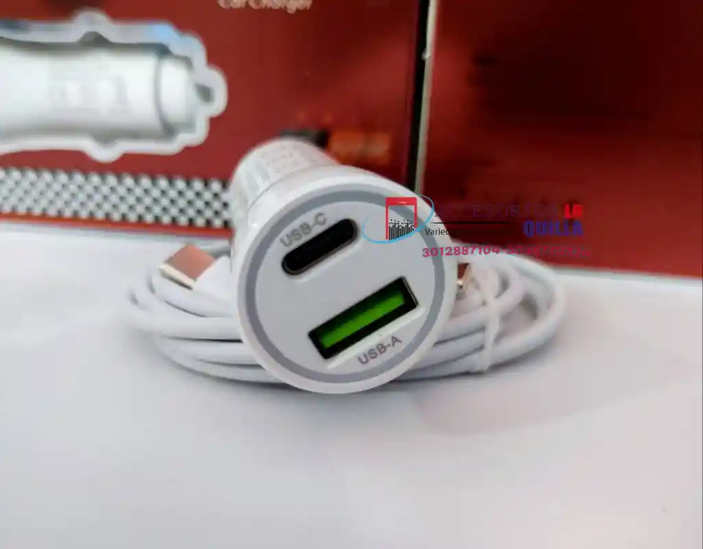 Cargador Para Carro 30w | Carga Rapida