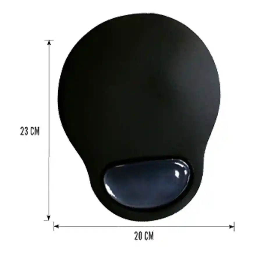 Pad Mouse Pvc Gel Ergonomico Base Goma Antideslizante