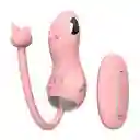 Vibrador De Descarga Eléctrica Miki Rosado