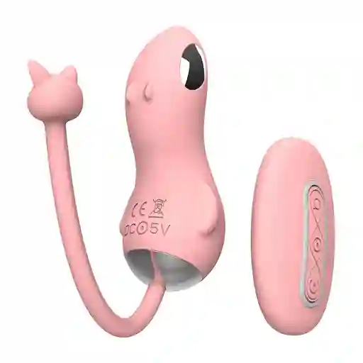 Vibrador De Descarga Eléctrica Miki Rosado