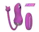 Vibrador De Descarga Eléctrica Miki Morado