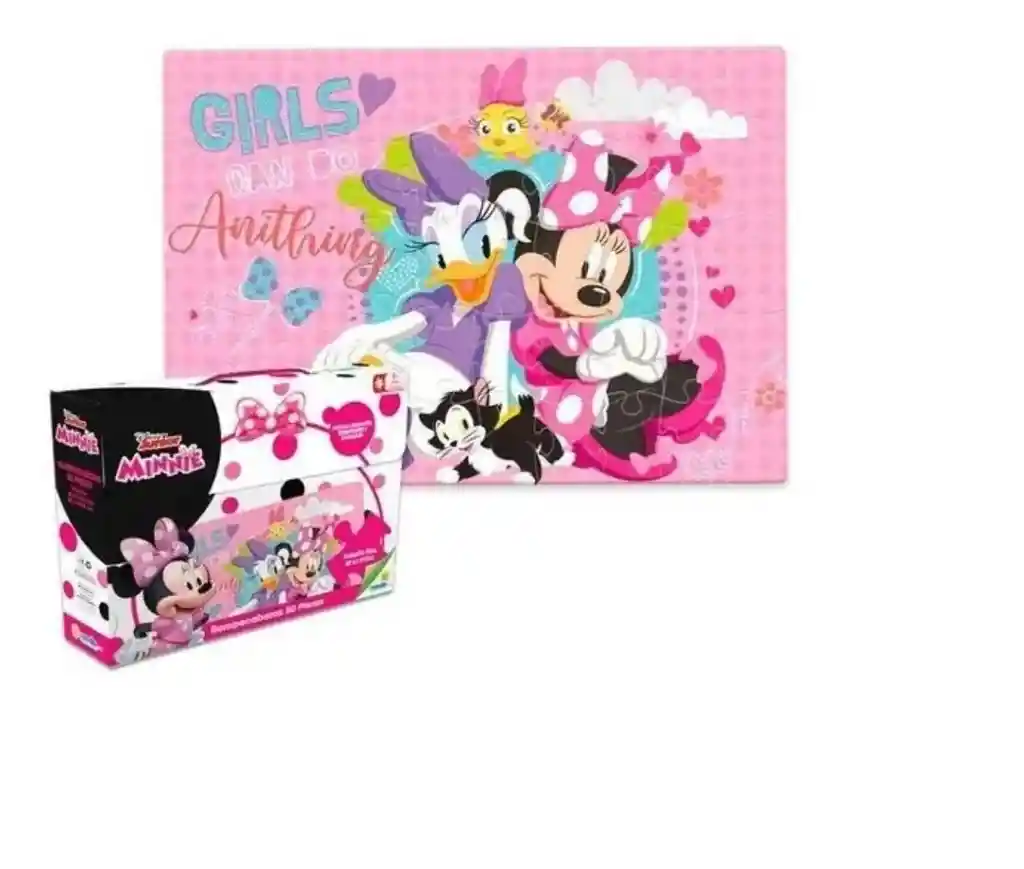 Rompecabezas Minnie Mouse De 50 Piezas Fichas Gigantes