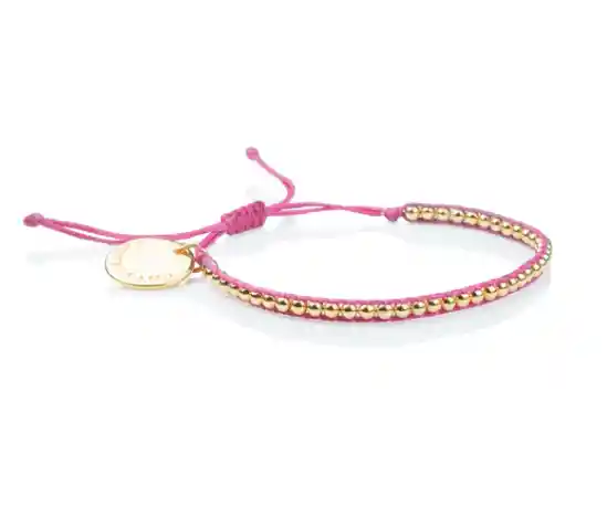 Pulsera Gold Power Fucsia