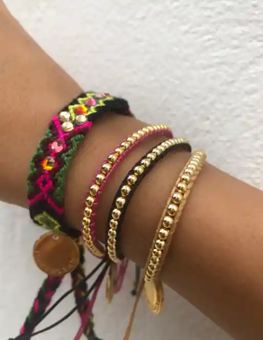 Pulsera Gold Power Beige