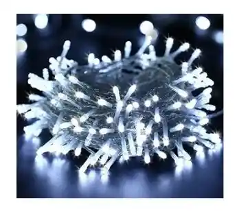 Luces De Navidad X160 Bombillos Luz Lineal Led Blancas Cable Siliconado