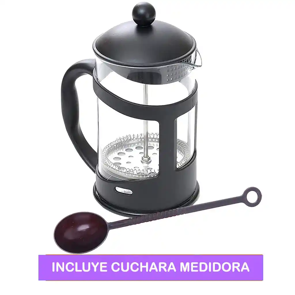 Cafetera Prensa Francesa Rasgos 800ml Negra
