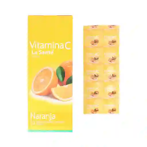 Vitamina C 500mg Mandarina Blister X10 Tabletas Masticables