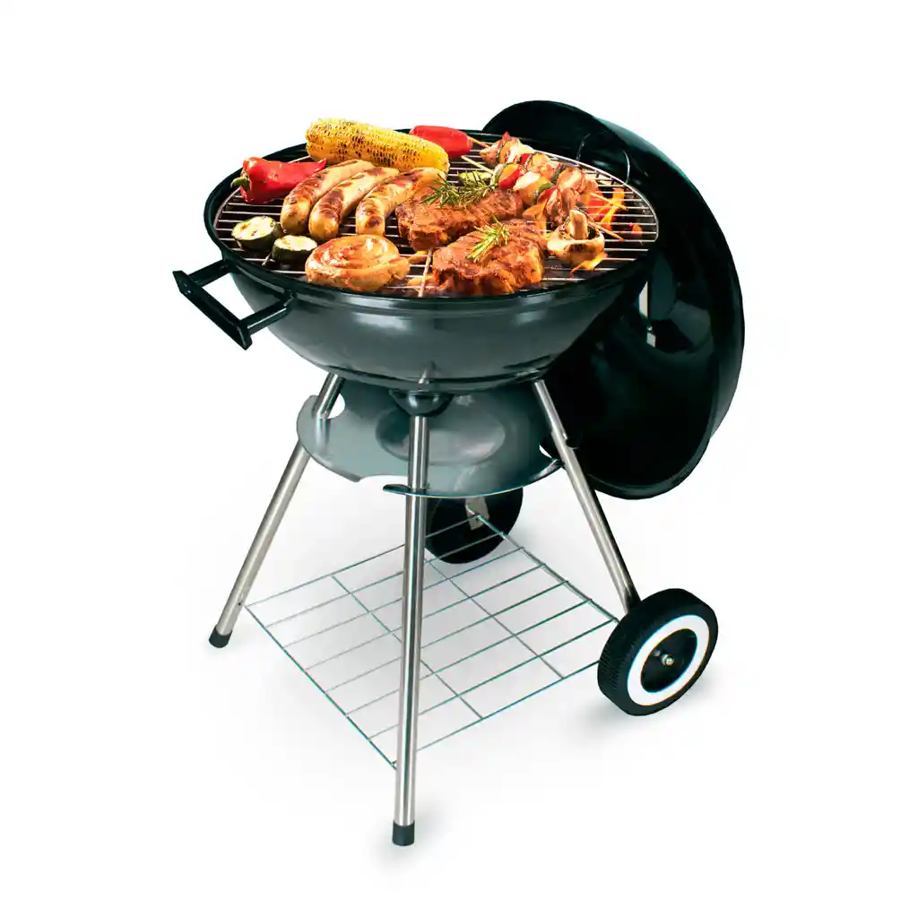 Asador De Carbón Bbq – Portable Con Ruedas