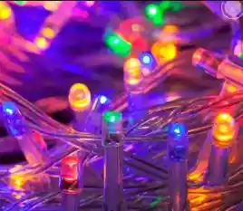 Luces De Navidad X100 Bombillos Luz Lineal Led Multicolor Cable Siliconado