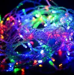 Luces De Navidad X100 Bombillos Luz Lineal Led Multicolor Cable Siliconado