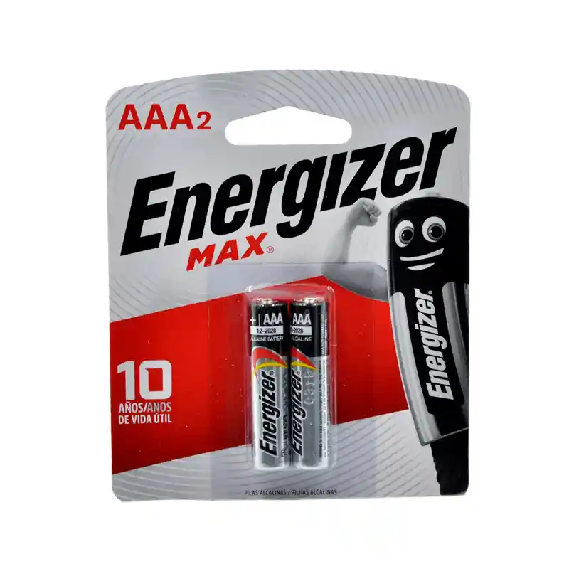 Pila Aaa Alcalina X 2 Unidades Energizer