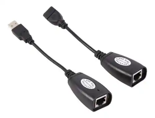 Extension Extender Usb 2.0 X Rj45 Cat 5/6 Hasta 45 Metros