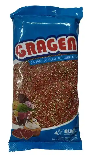 Gragea Comestible Roja Y Dorada X 500 Gr