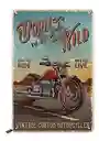 Letrero Aviso Metálico Con Relieve Placa Vintage Bar Cafe Born To Be Hild