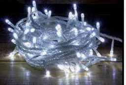 Luces De Navidad Cortina Lluvia Luz Blanca 3x0.6m Decoracion Adorno Navidad