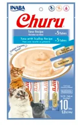 Churu Snack Para Gato X 10 Und (atun Y Vieria)