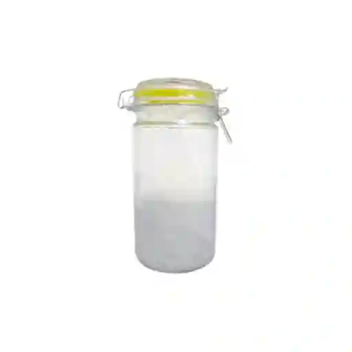 Frasco Redondo Hermetico Vidrio 1 Lt