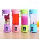 Licuadora Personal Portátil Recargable Y Powerbank Usb 6 Cuchillas Para Jugos Y Bebidas Rosado