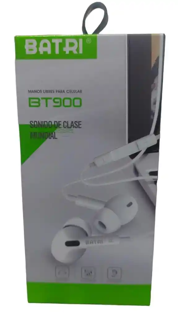 Audifonos Tipo Chupa Bt900 Blancos