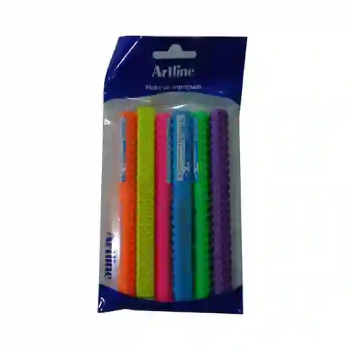 Marcador Pincel Stix Setfluo(ama,nar, Azl, Ros, Púr, Ver)