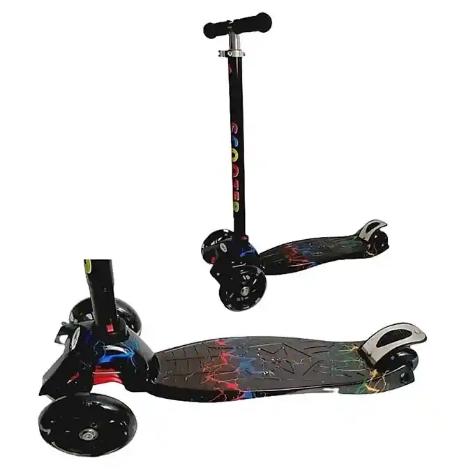 Juguete Patineta Scooter Monopatín 4 Ruedas Luces Led Diseño Electric Storm Ref 036z